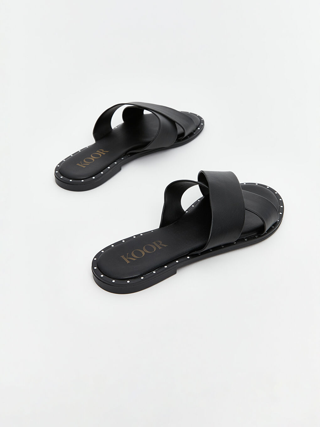 Siyah Çapraz Bantlı Kadın Terlik-4