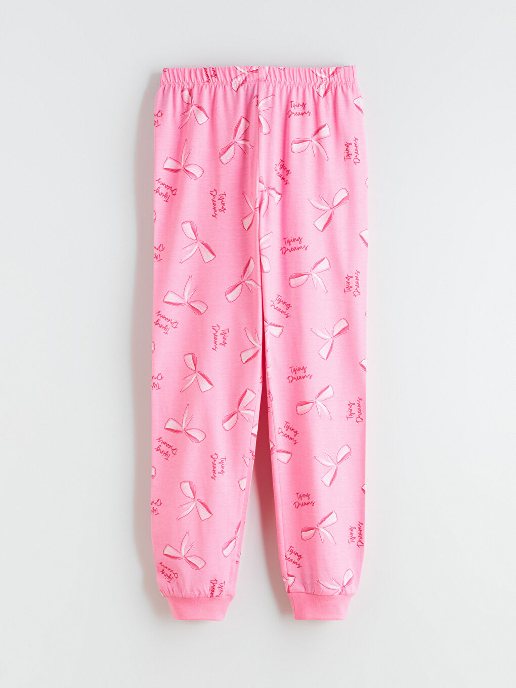 طقم بيجامة للبنات بياقة دائرية-5