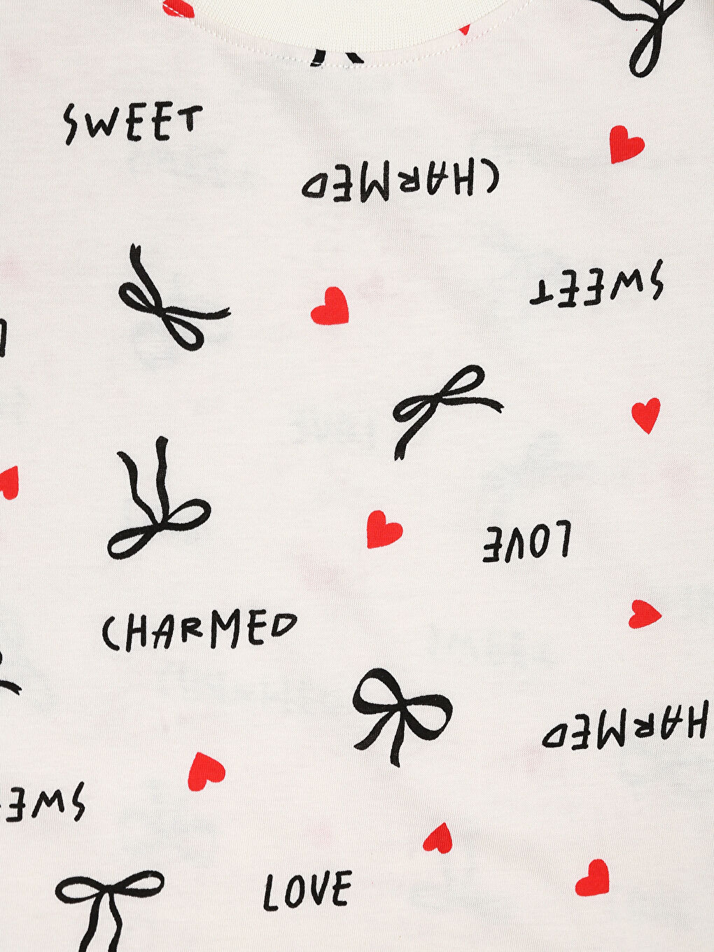 قميص نوم بياقة دائرية للبنات-2