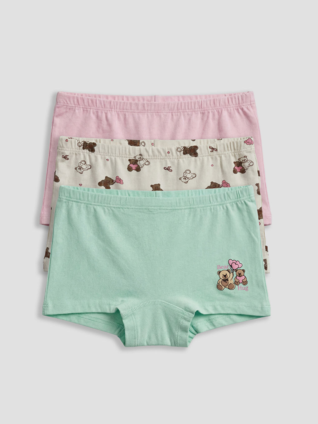 Printed And Patterned Girls' Boxer 3-Pack-1