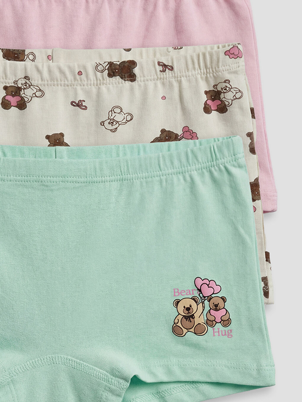 Printed And Patterned Girls' Boxer 3-Pack-2