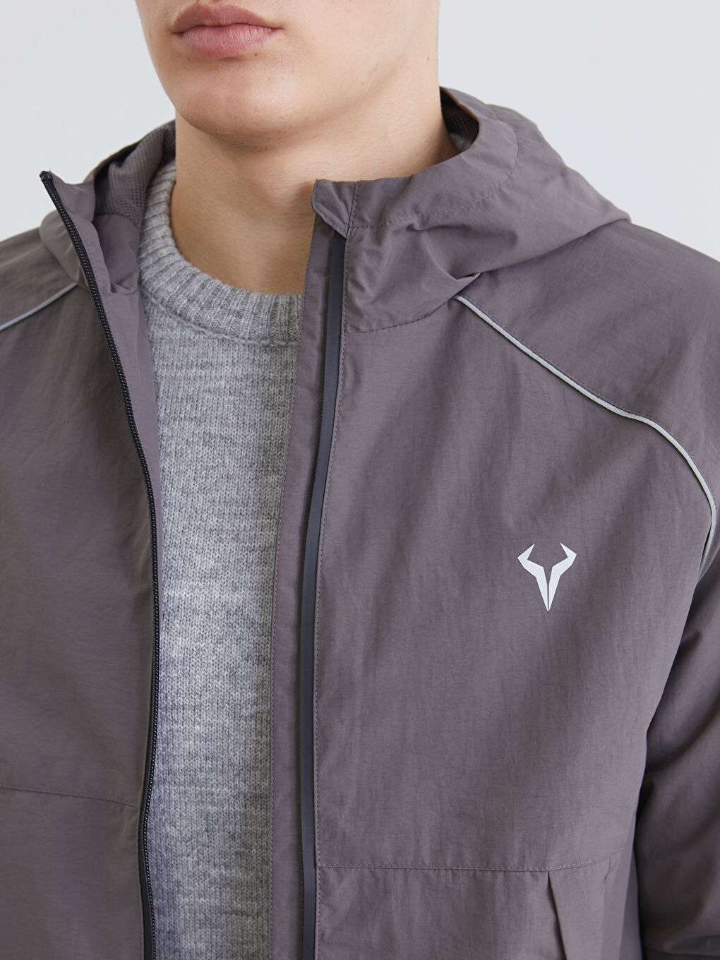 Relaxed Fit Hooded Men's Jacket-2