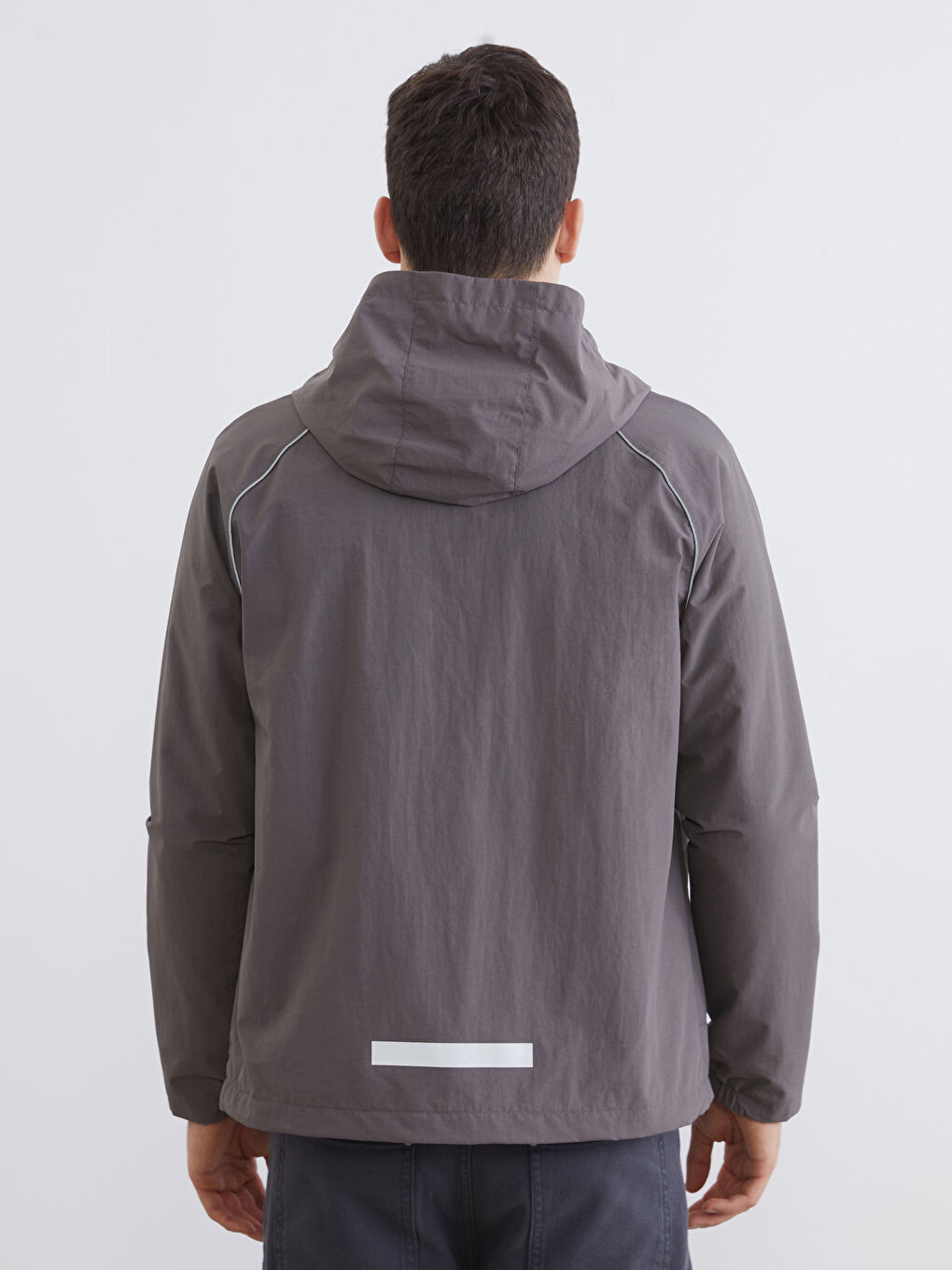 Relaxed Fit Hooded Men's Jacket-4