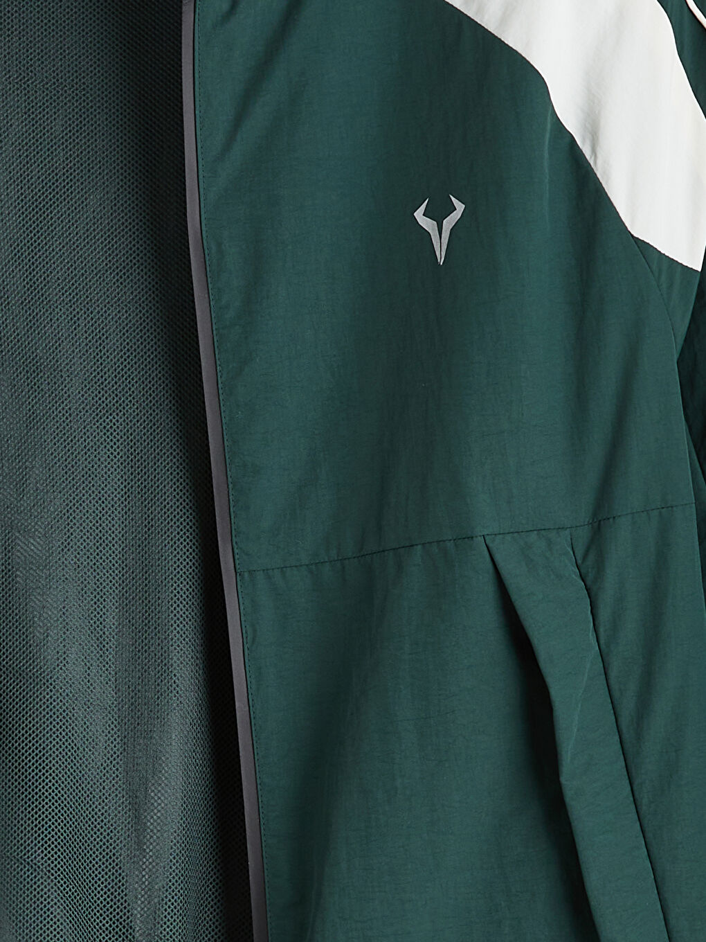 Yeşil Rahat Kalıp Kapüşonlu Erkek Mont-6