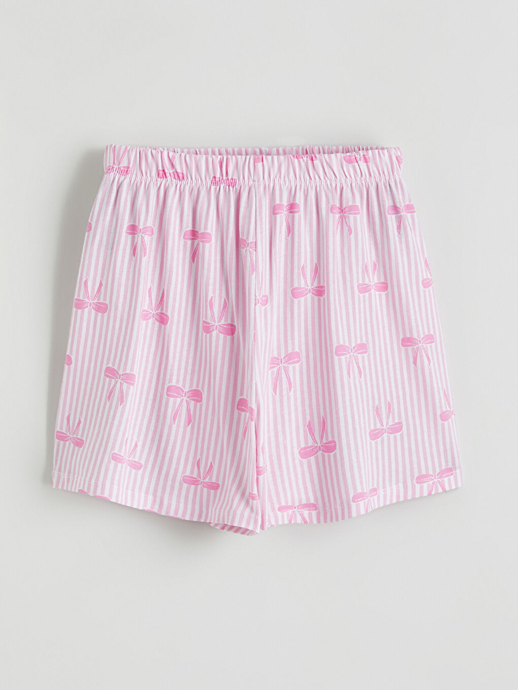 طقم بيجامة قصيرة للبنات بياقة قميص-4