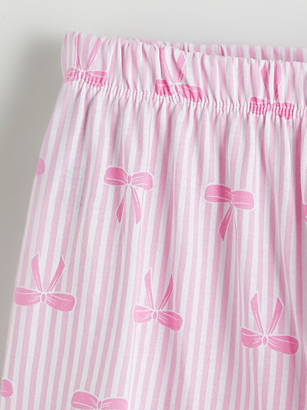 طقم بيجامة قصيرة للبنات بياقة قميص-5