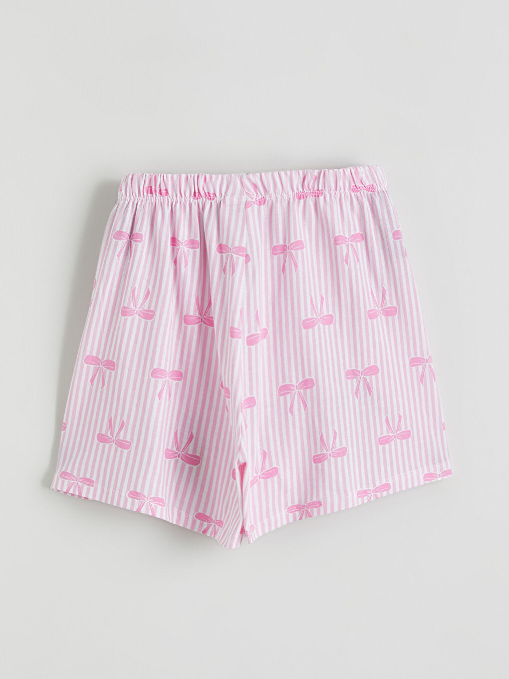 طقم بيجامة قصيرة للبنات بياقة قميص-6