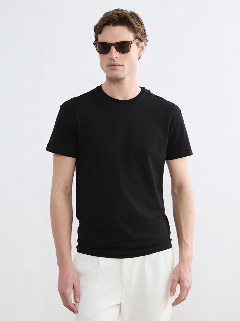 Men's Regular Fit Crewneck Pajama Top