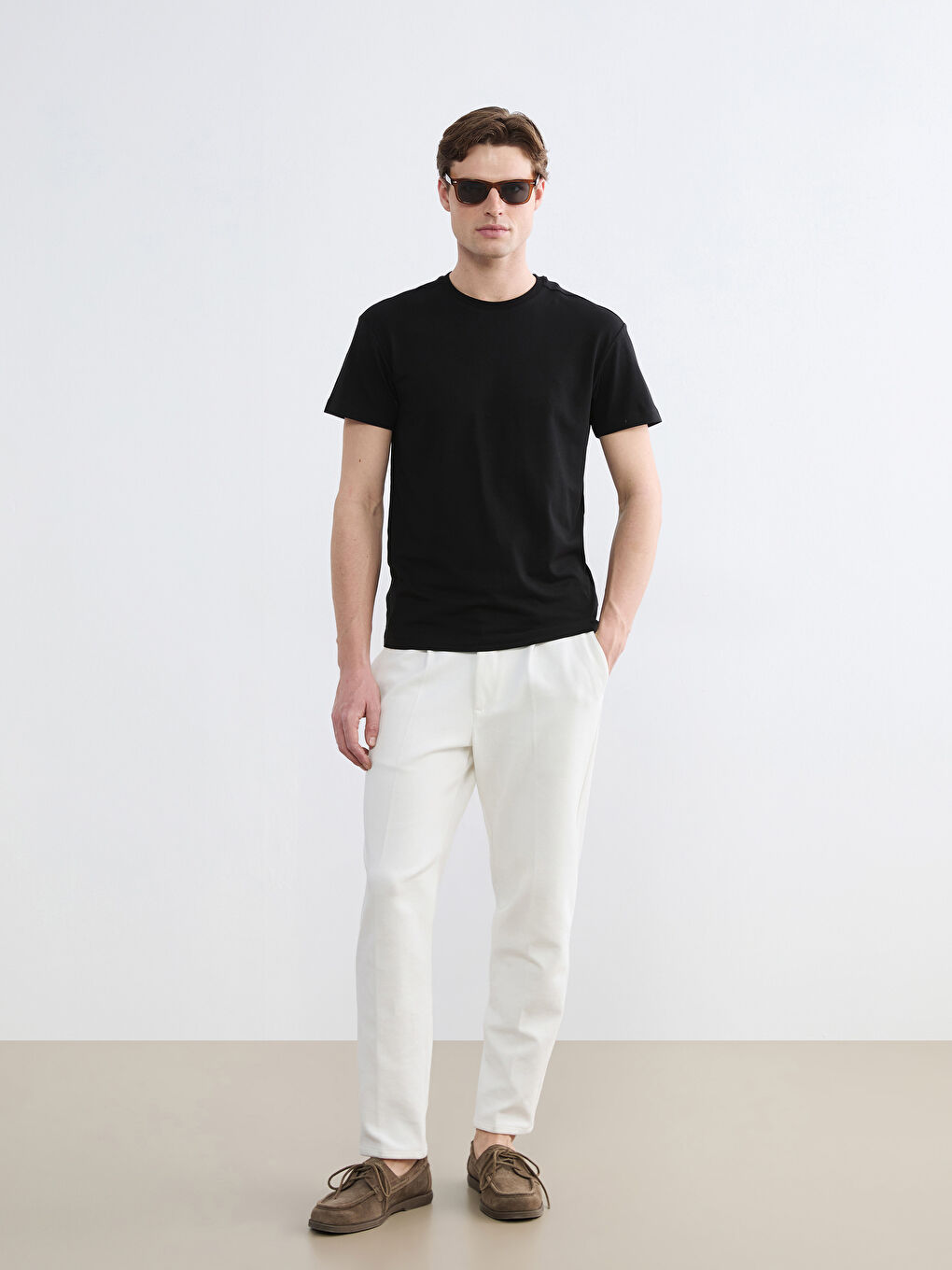 Men's Regular Fit Crewneck Pajama Top-1