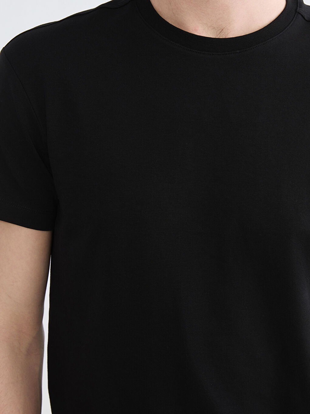 Men's Regular Fit Crewneck Pajama Top-2