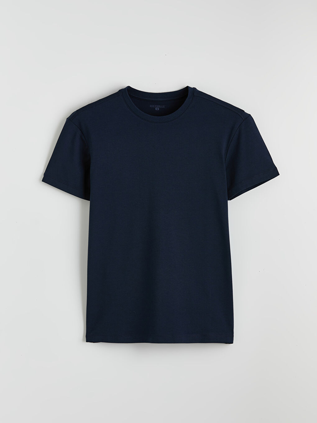 Lacivert Bisiklet Yaka Erkek Pijama Üst