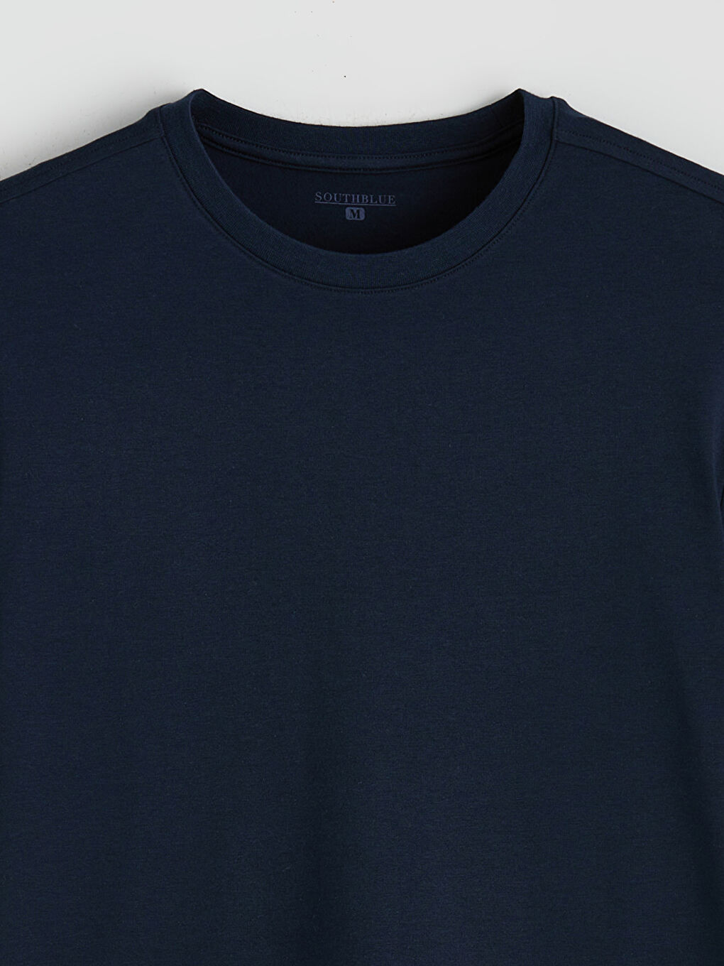 Lacivert Bisiklet Yaka Erkek Pijama Üst-1