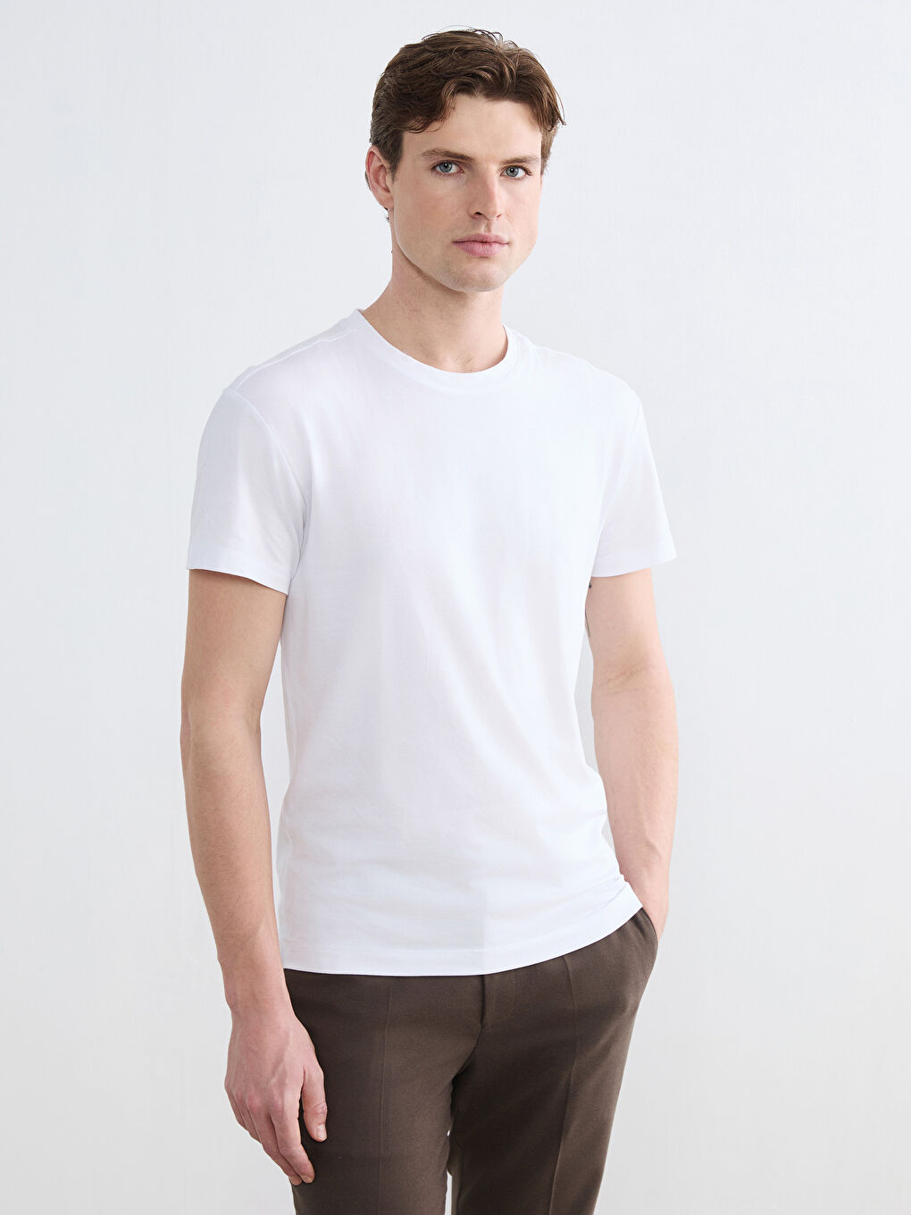 Crew Neck Short Sleeve Men's T-Shirt