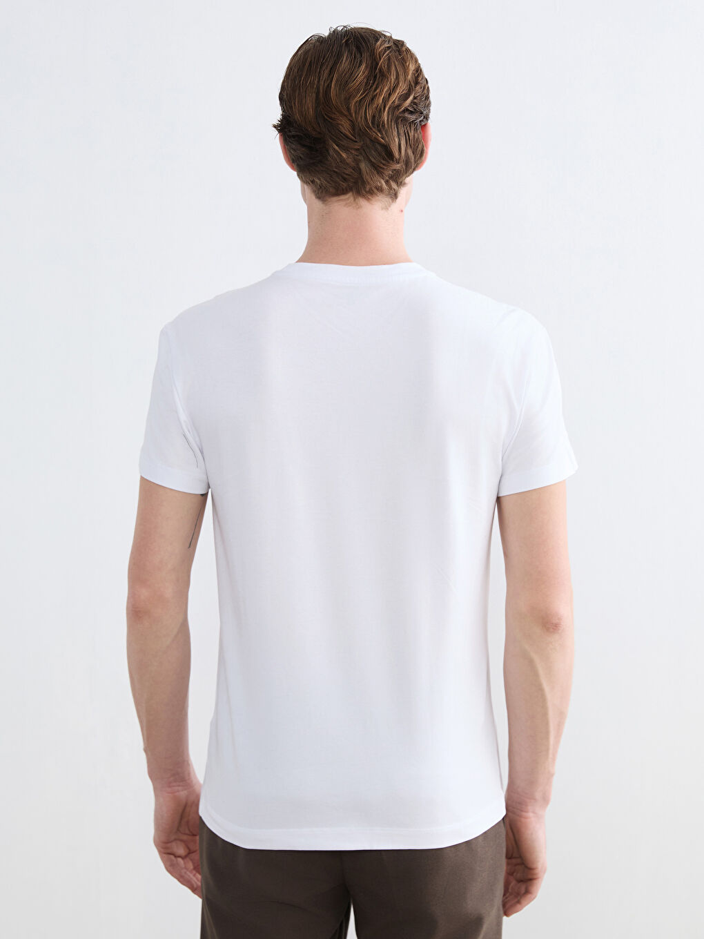 Crew Neck Short Sleeve Men's T-Shirt-3