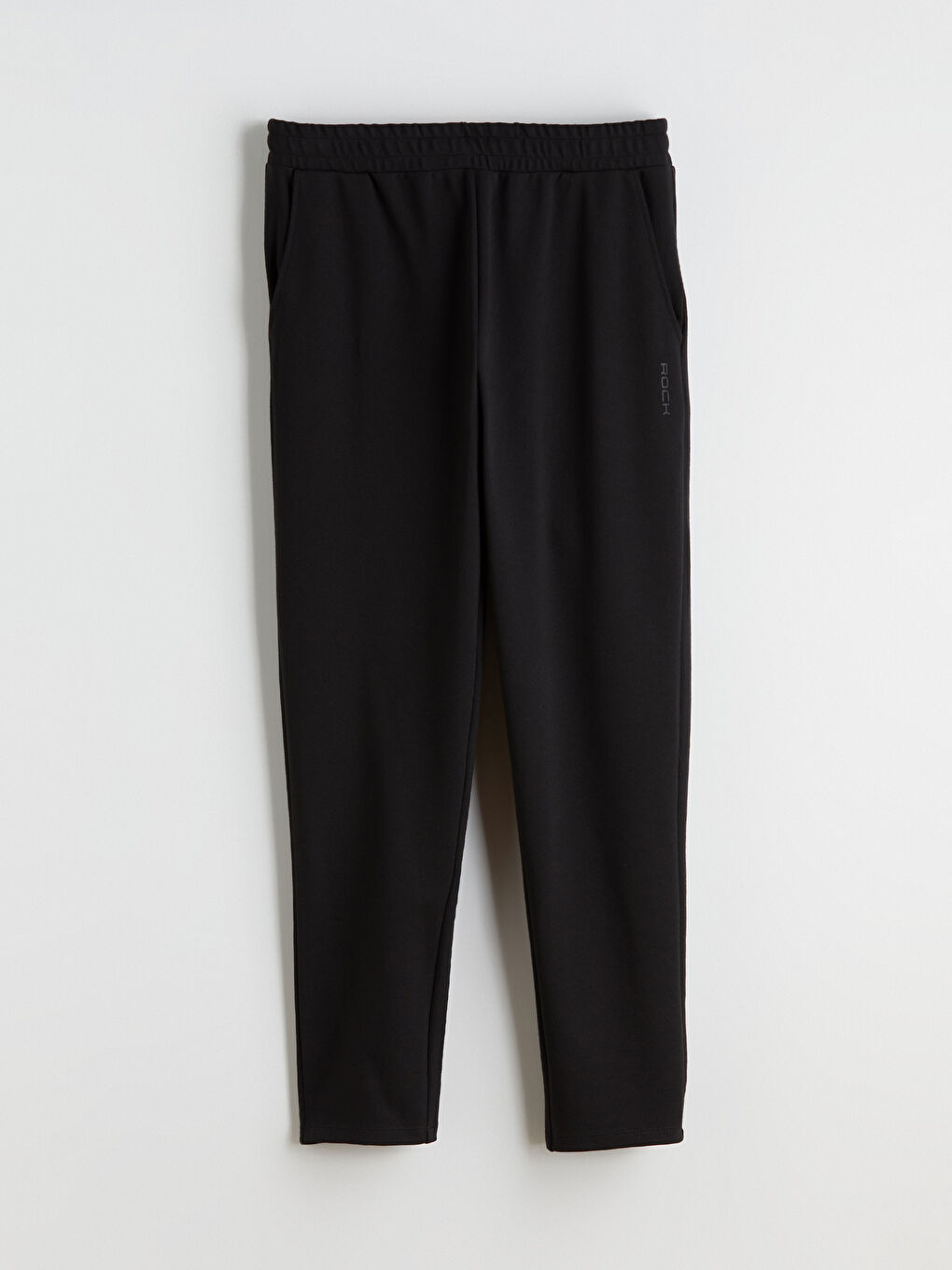 Siyah Standart Kalıp Erkek Eşofman Altı-4