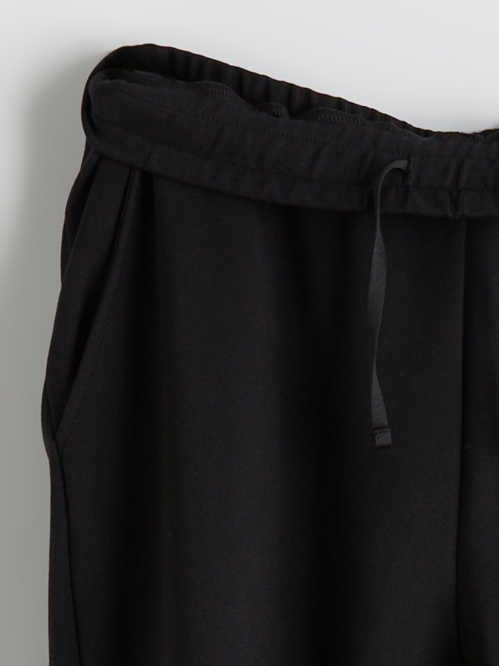 Siyah Standart Kalıp Erkek Eşofman Altı-5