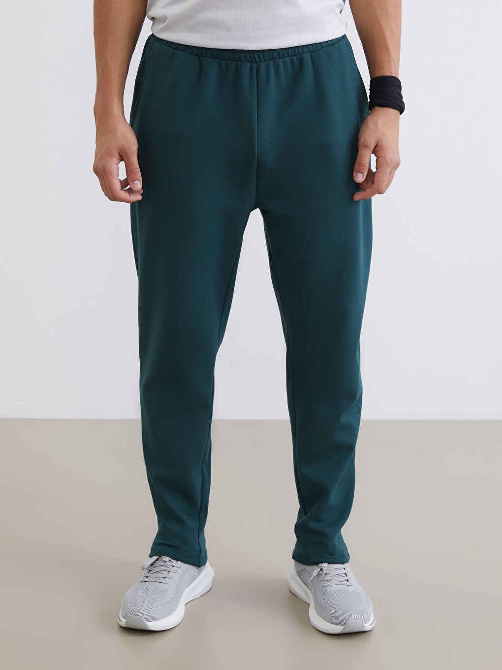 Yeşil Standart Kalıp Erkek Eşofman Altı-1