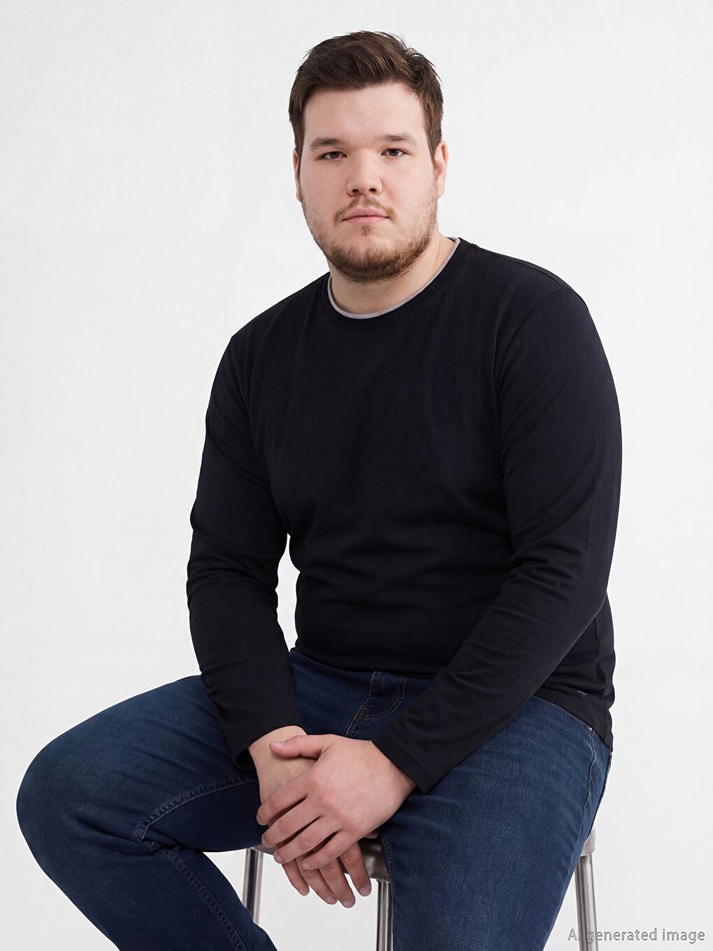 Haut de pyjama pour Hommes à col rond-1