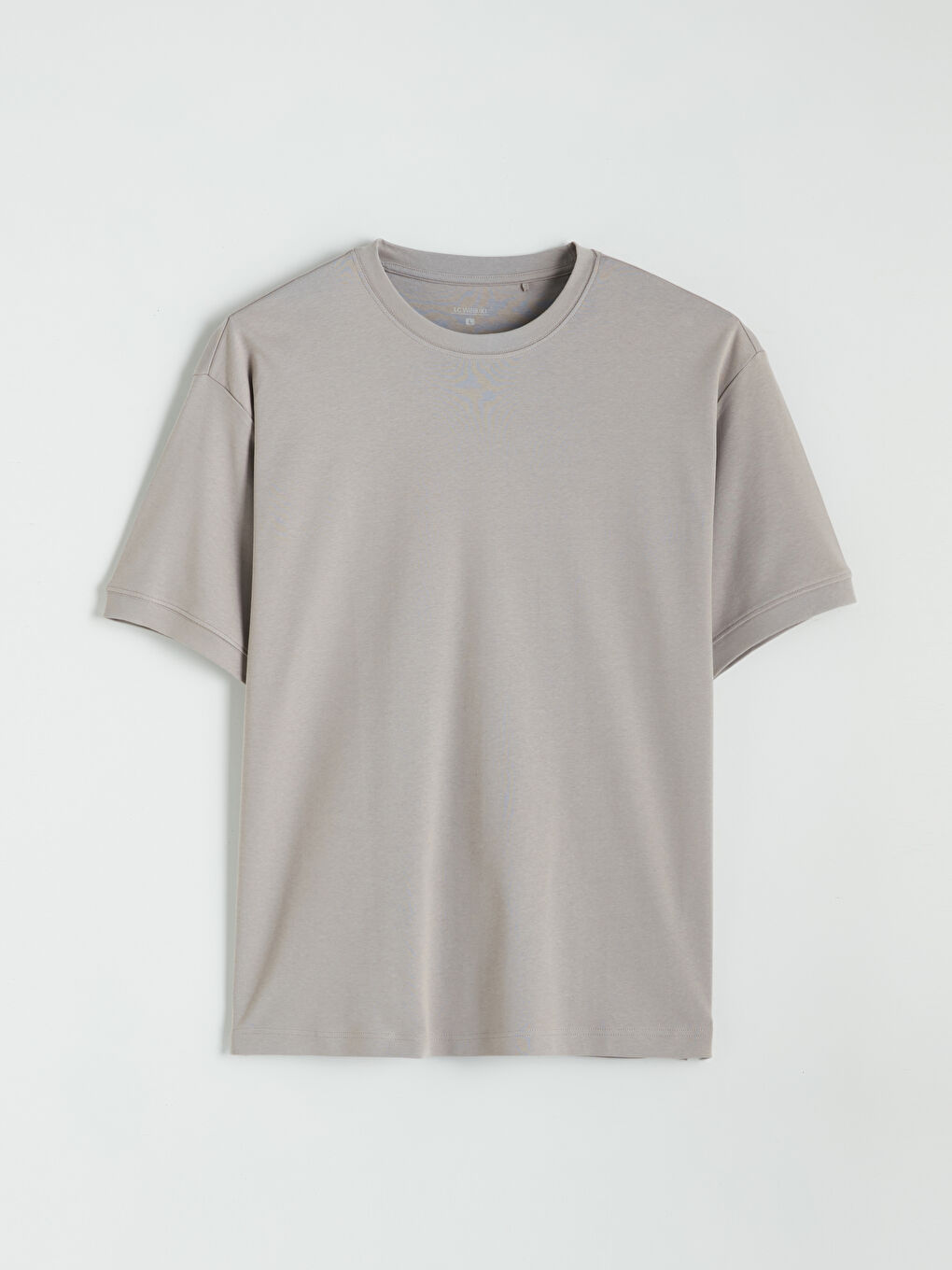 Kahverengi Bisiklet Yaka Kısa Kollu Erkek Pijama Üst