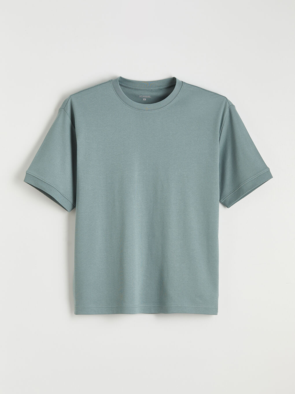 Bisiklet Yaka Kısa Kollu Erkek Pijama Üst-4