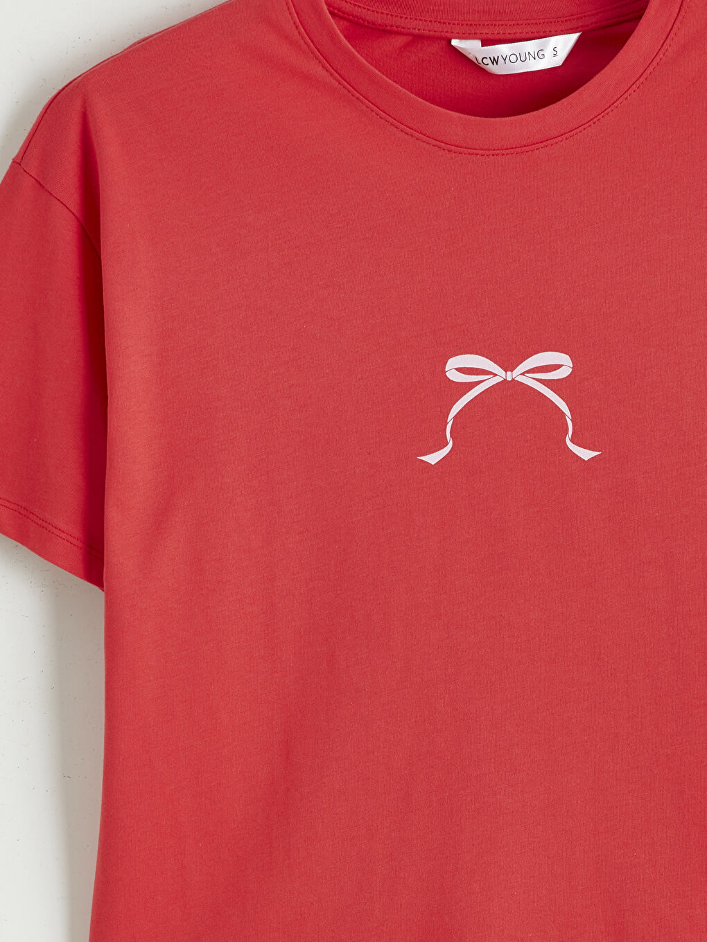 Kırmızı Bisiklet Yaka Baskılı Kadın Pijama Takımı-7