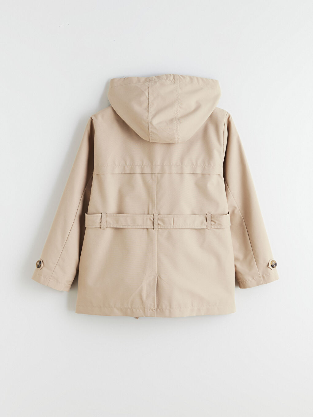 Hooded Girls' Trenchcoat-4
