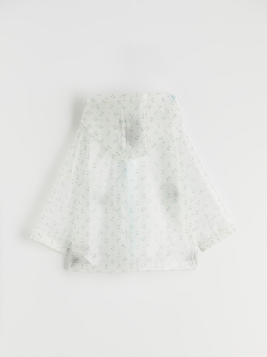 Ekru Kız Çocuk Şeffaf Yağmurluk-2