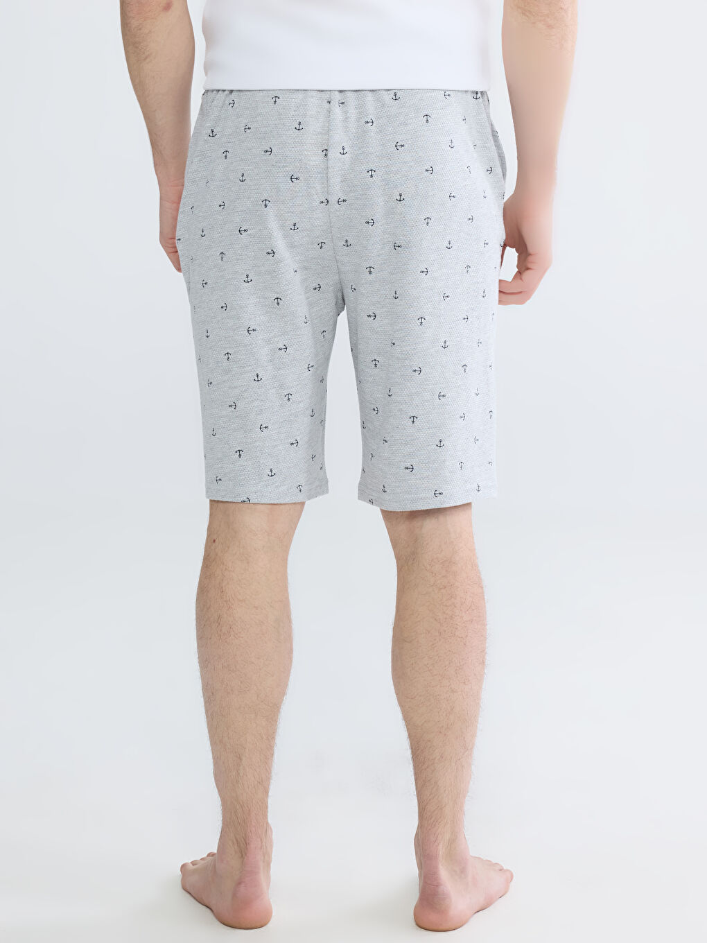 Мужчины Серый Пижамные брюки-3