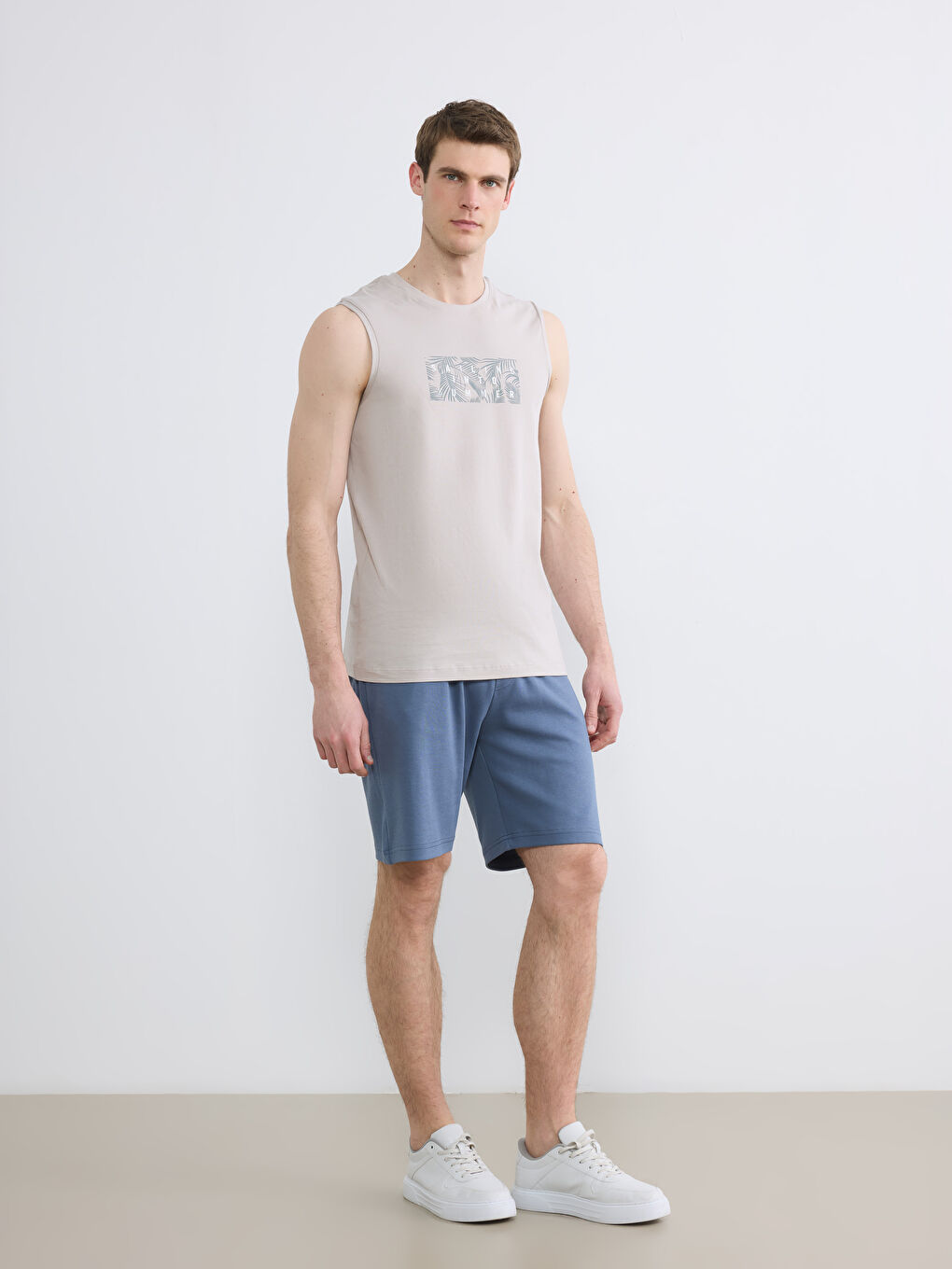 İndigo Standart Kalıp Erkek Pijama Alt Şort