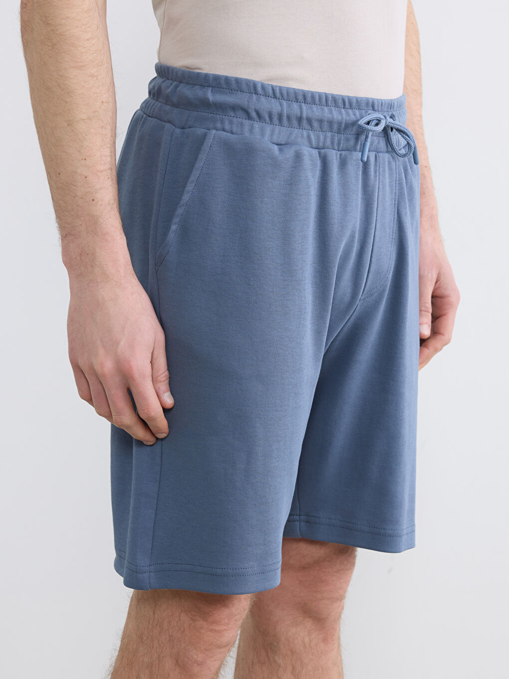 İndigo Standart Kalıp Erkek Pijama Alt Şort-2