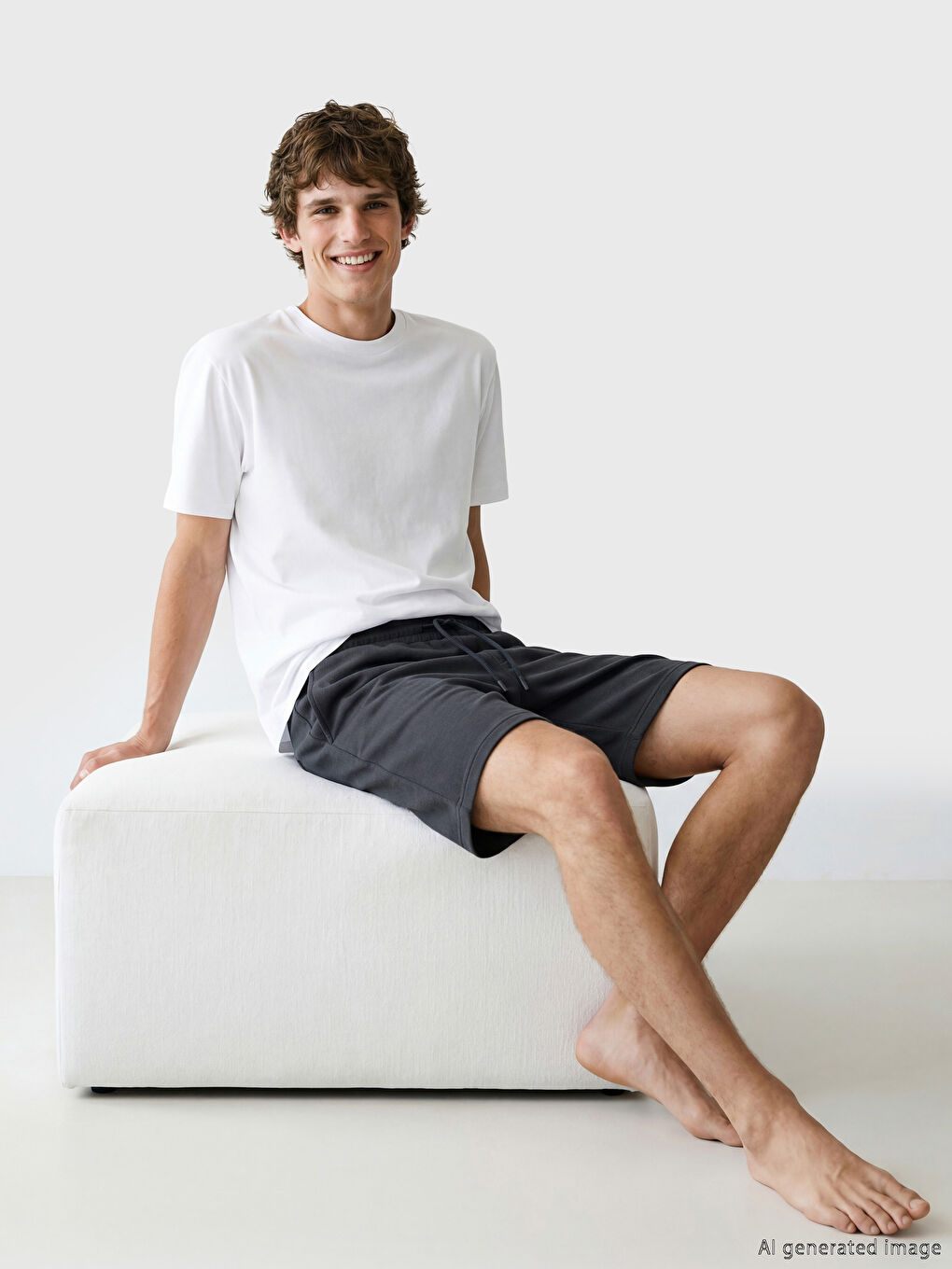 شورت بيجاما رجالي بقصة عادية