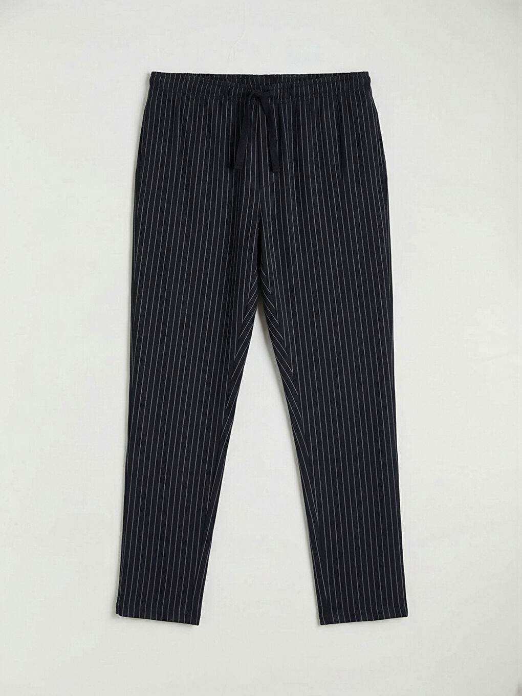 Siyah Standart Kalıp Çizgili Erkek Pijama Altı