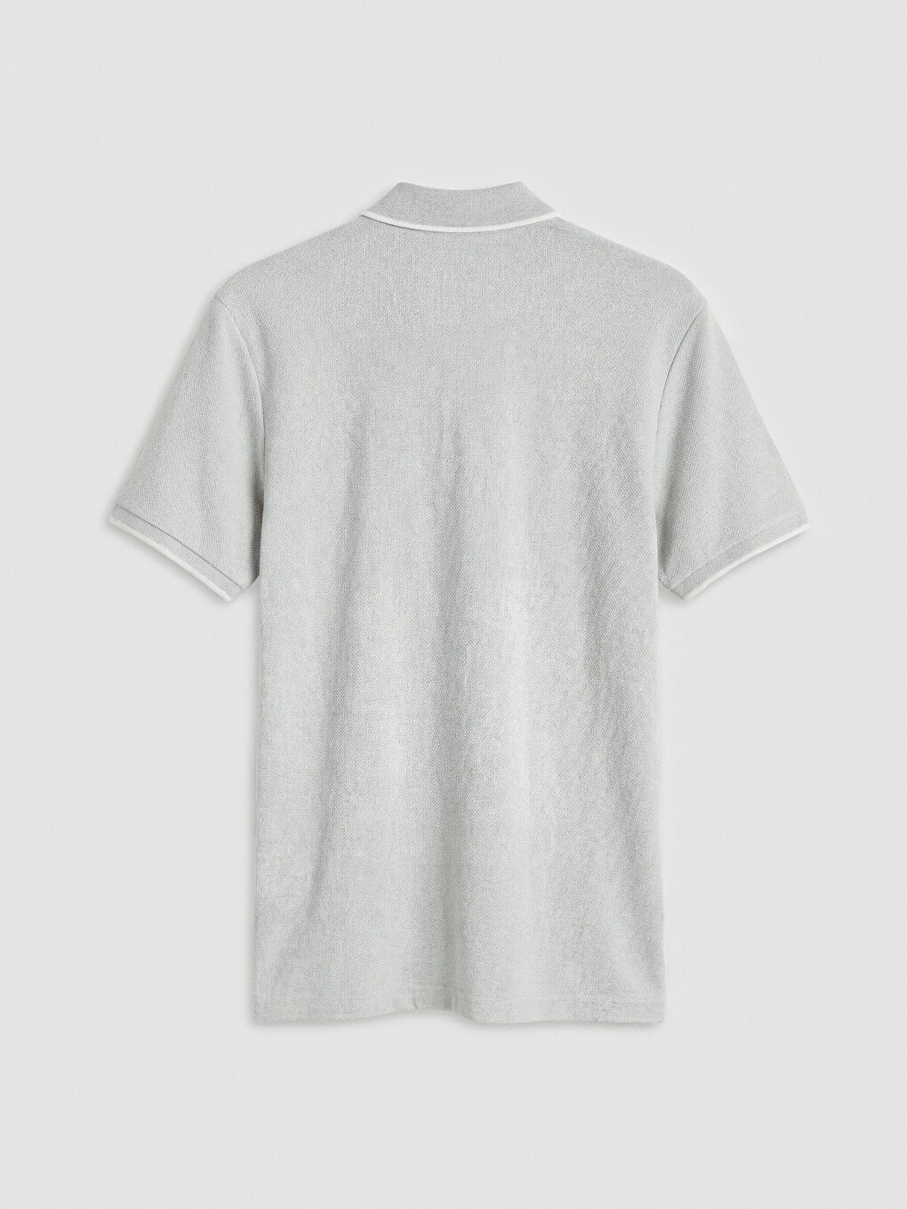 Yeşil Polo Yaka Erkek Dokulu Tişört-5