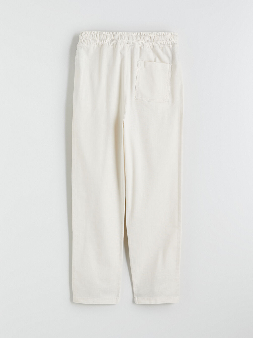 Bej Beli Lastikli Erkek Çocuk Pantolon-2