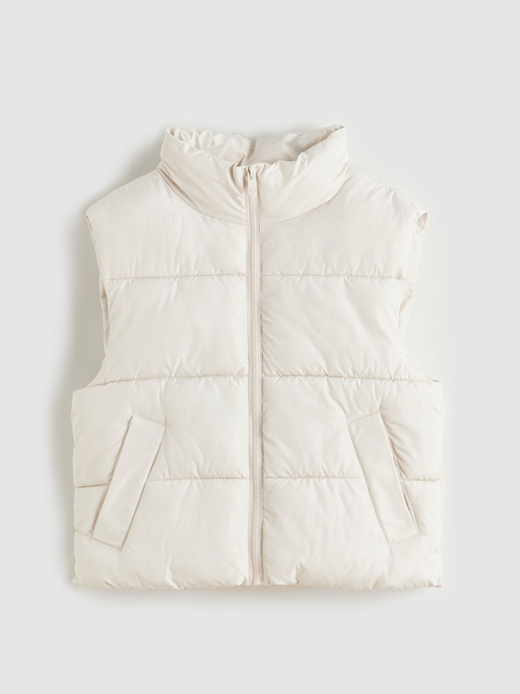 Puf Ženski Prsluk sa Levak Izrezom-5