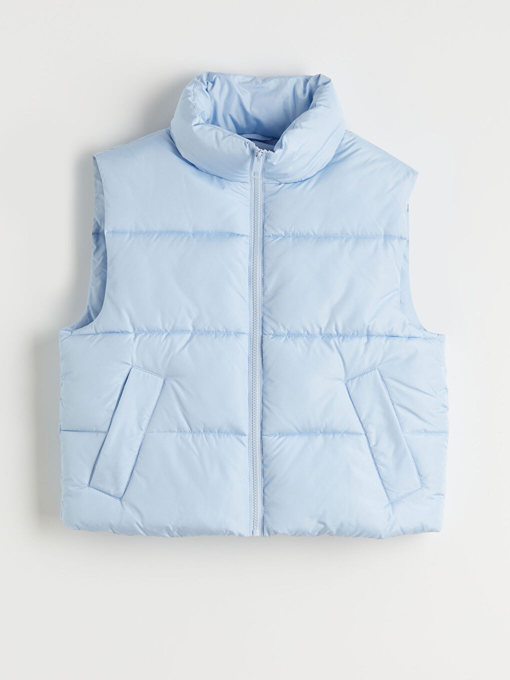 Dik Yaka Kadın Şişme Yelek-5