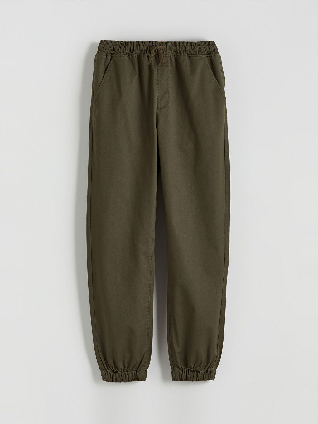 Haki Beli Lastikli Erkek Çocuk Jogger Pantolon