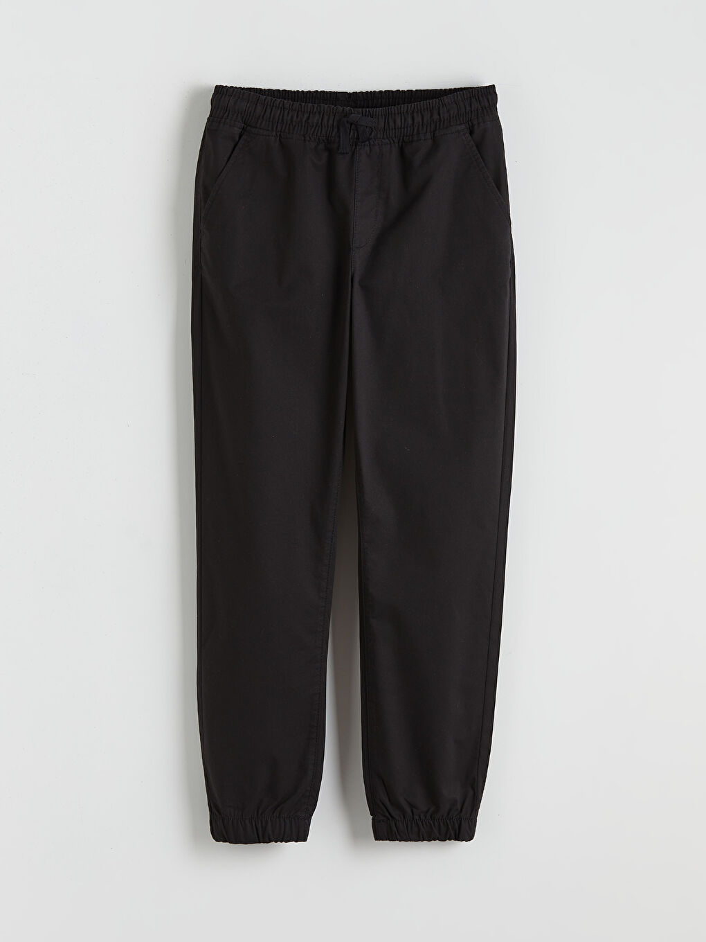 Siyah Beli Lastikli Erkek Çocuk Jogger Pantolon
