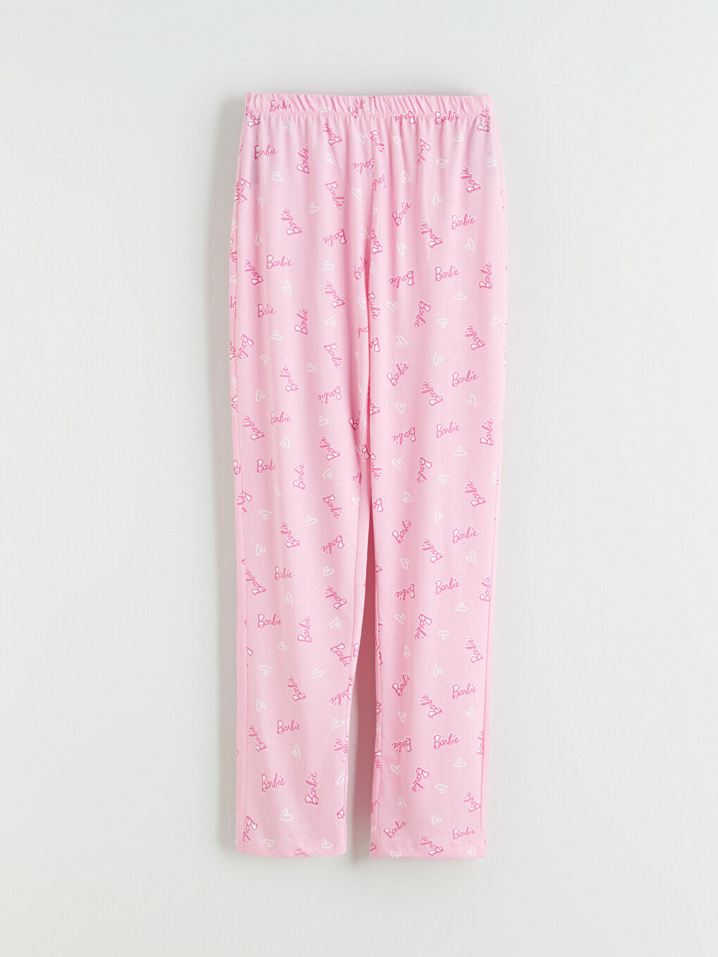 طقم بيجامة ياقة القميص باربي مطبوع للبنات-4