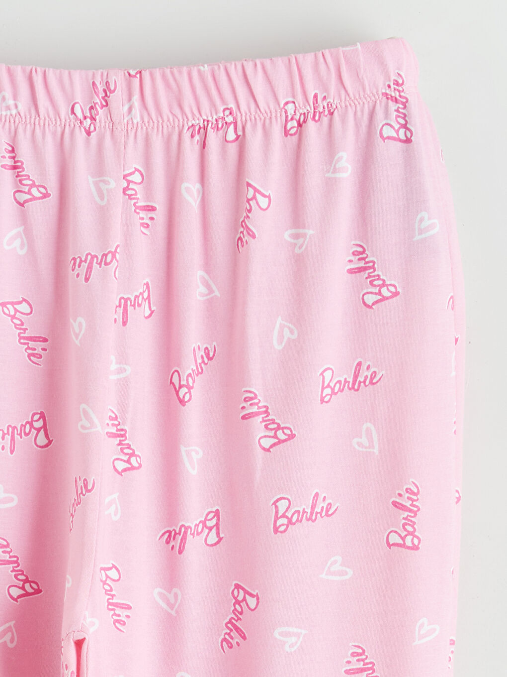 طقم بيجامة ياقة القميص باربي مطبوع للبنات-5