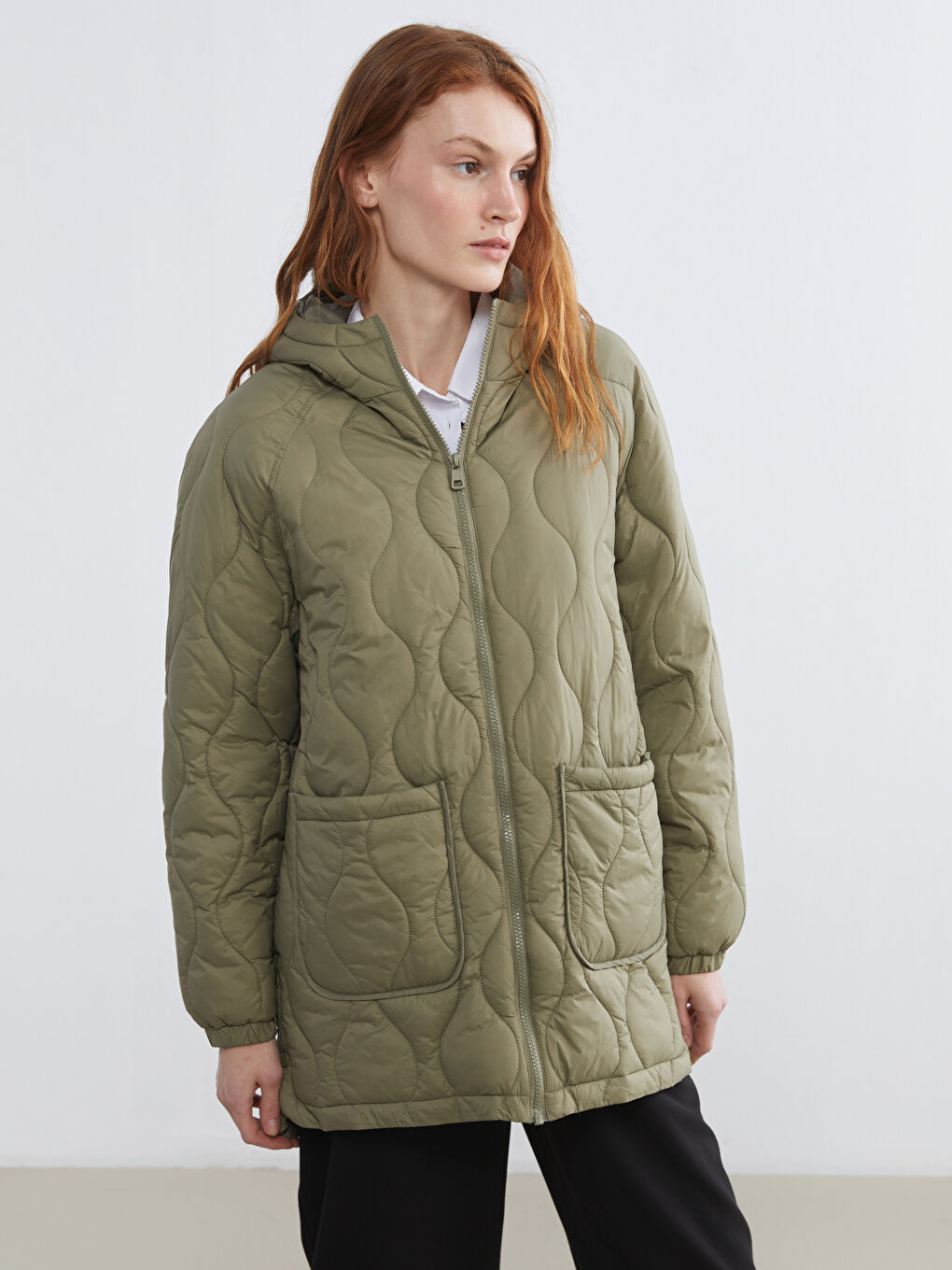 Hooded Quilted Women's Puffer Coat
