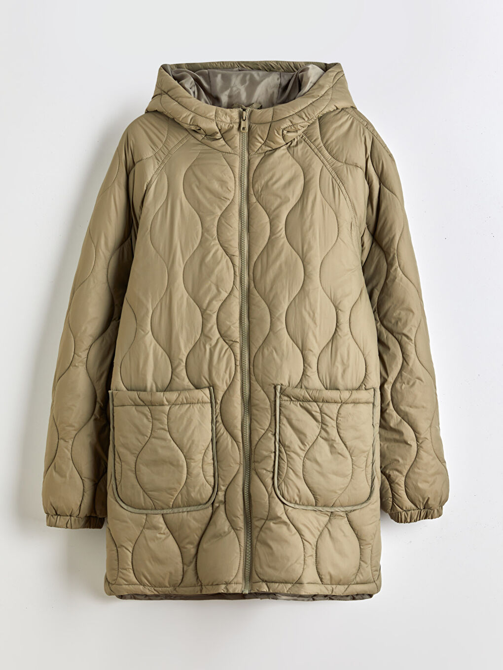 Hooded Quilted Women's Puffer Coat-5