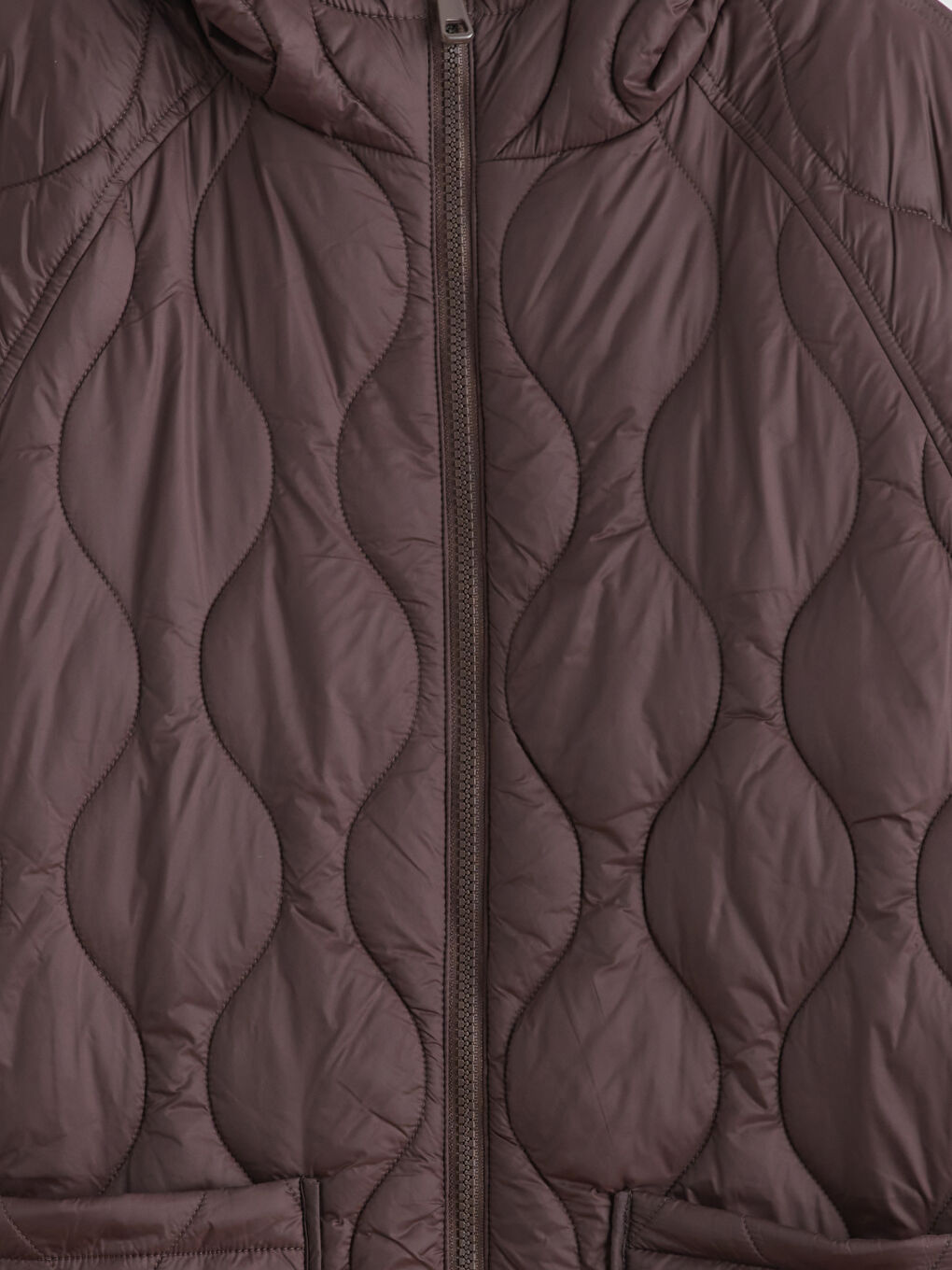 Hooded Quilted Women's Puffer Coat-7