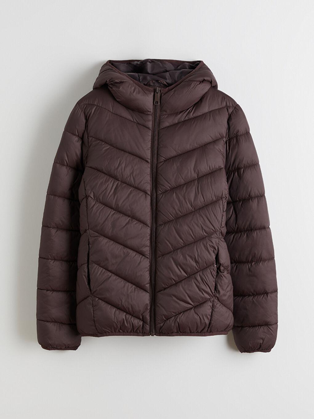Woman BROWN Puffer Coat-4