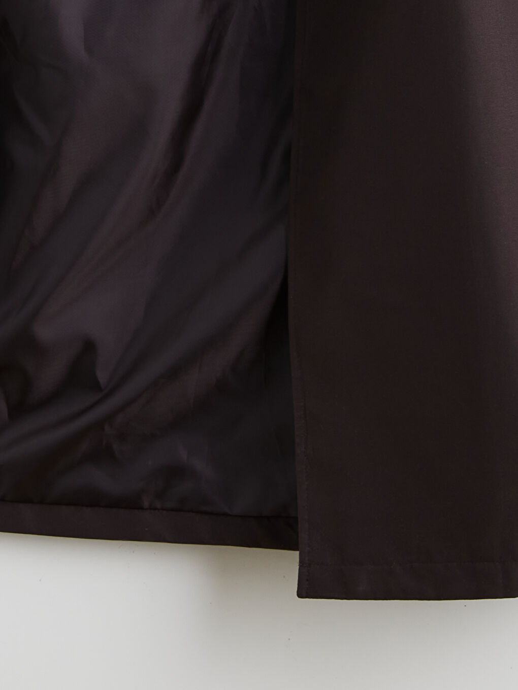 Kahverengi Kruvaze Yaka Kadın Trençkot-7