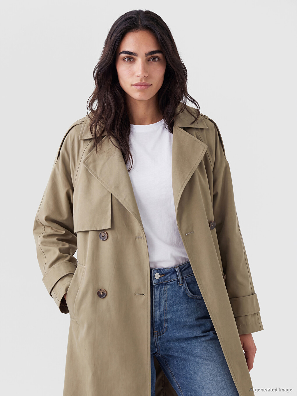 Double-breasted Trench Coat-1