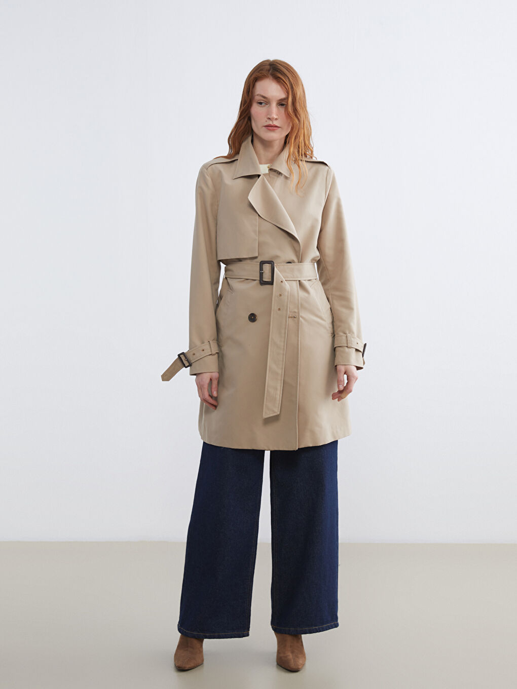 Woman BEIGE Trenchcoat-1