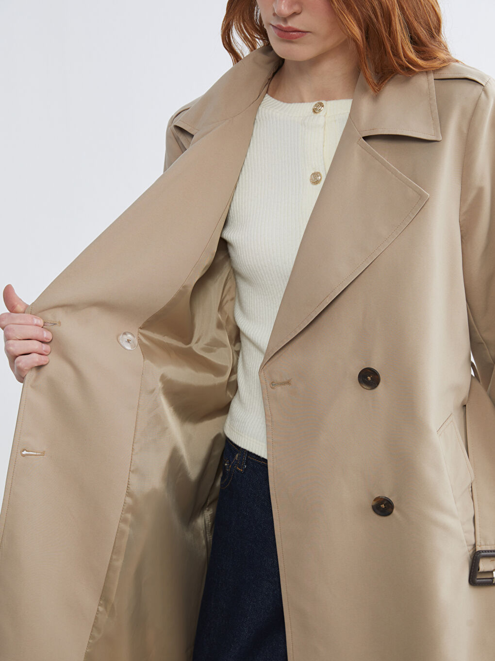 Woman BEIGE Trenchcoat-3