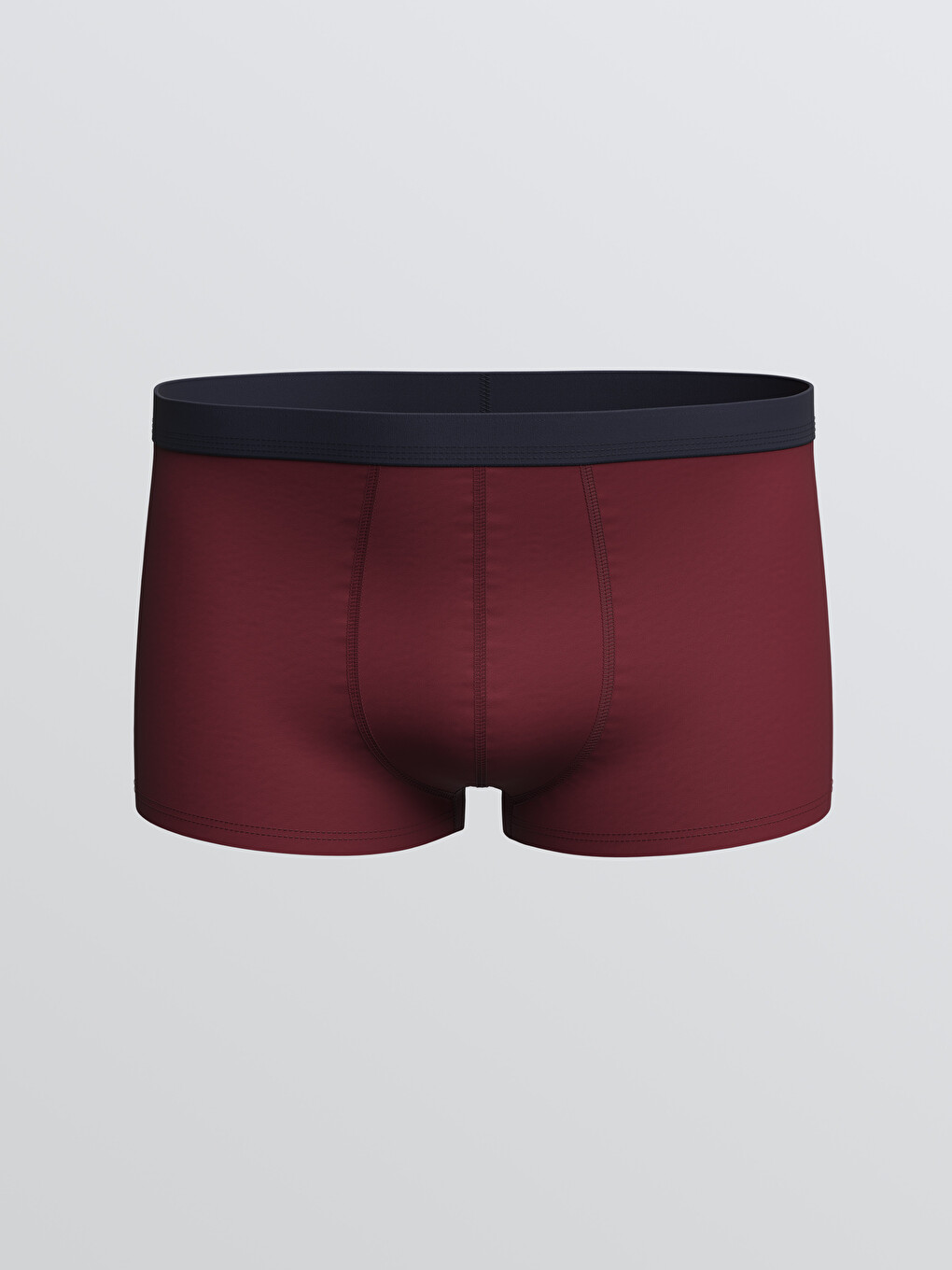 Bordo Pamuklu Esnek Erkek Boxer