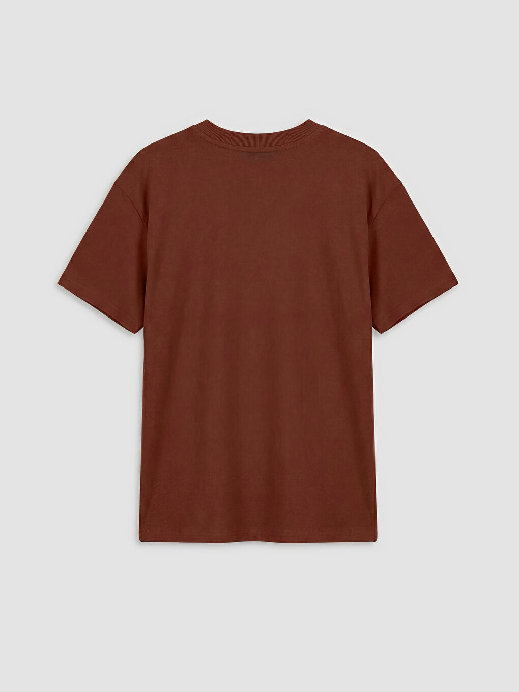 Kahverengi Bisiklet Yaka Erkek Çocuk Tişört-1